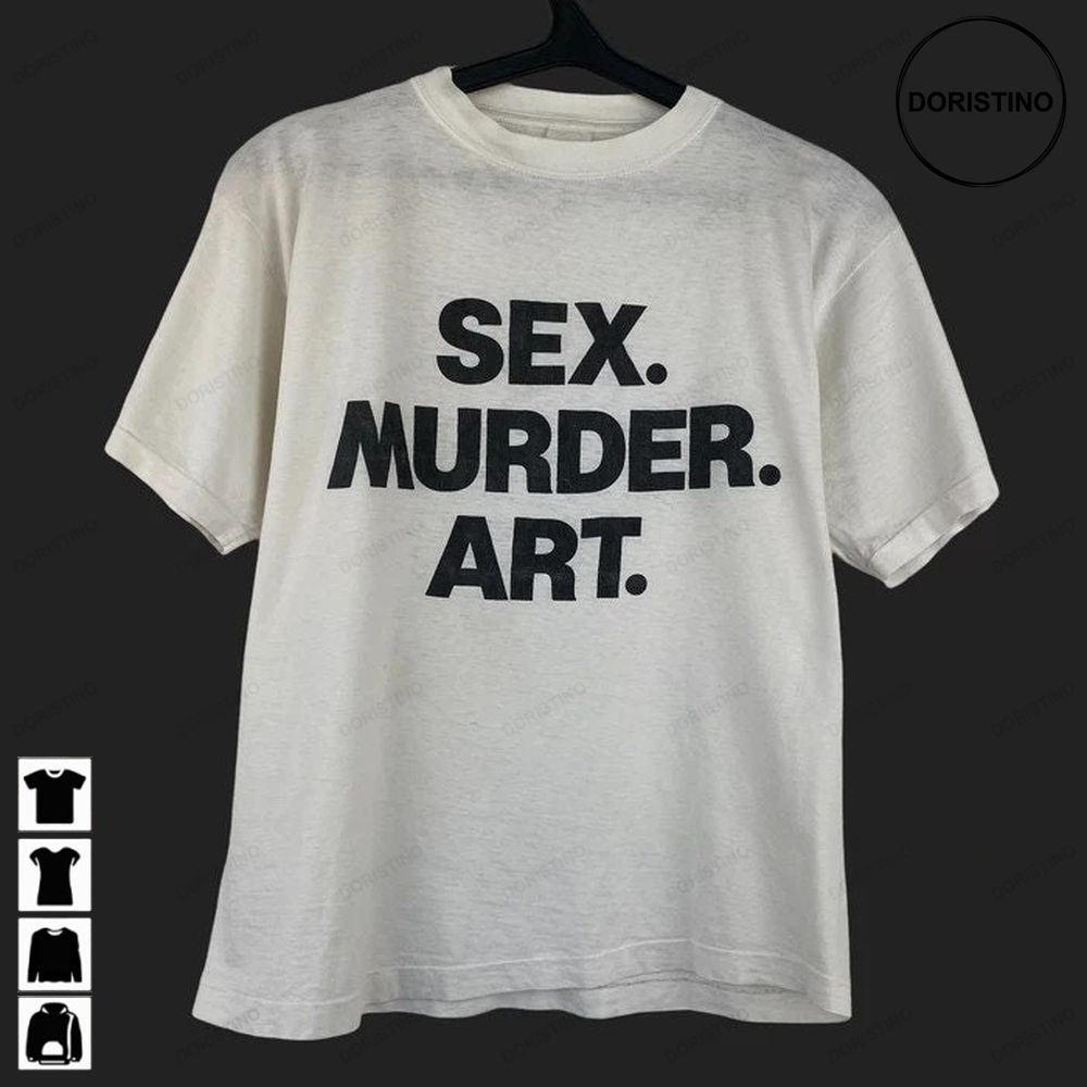 Vintage Sex Murder Art Áo Phông Những Năm 1990 Slayer Awesome Shirts