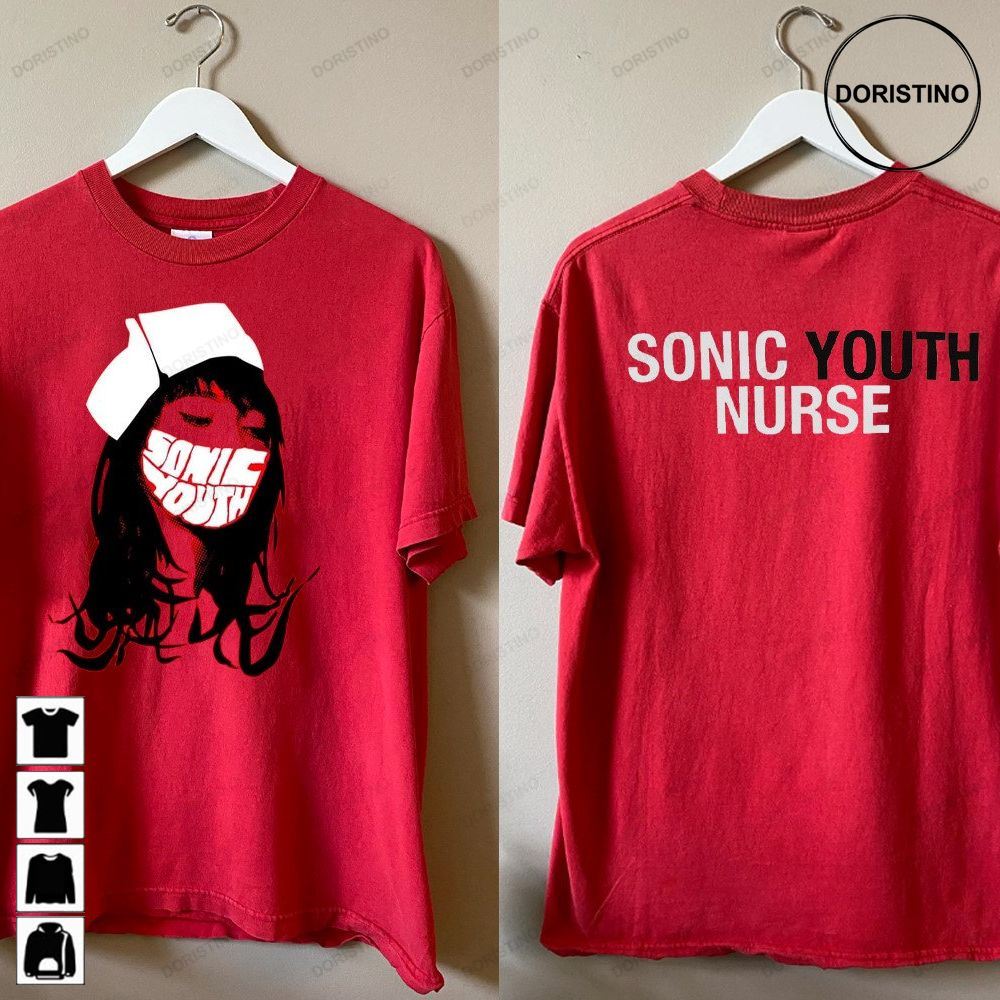 Vintage Sonic Youth Nurse Sonic Youth Sonic Youth Sonic Youth Band Tee Rock Tee Limited Edition T-shirts