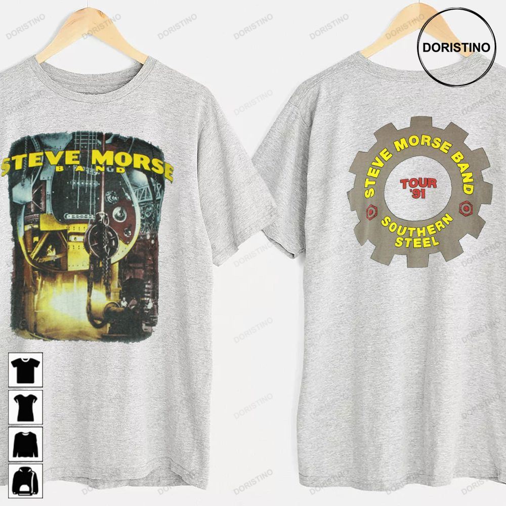 Vintage Steve Morse Band Tour '91 Southern Steel Steve Morse Steve Morse Band Southern Steel Tour 1991 Awesome Shirts