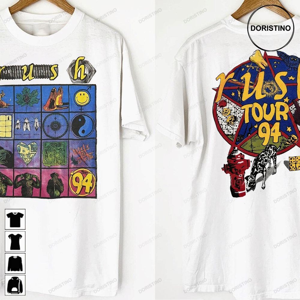 Vtg 1994 Rush Counterparts Tour Rush Tour '94 Rush Concert Band Graphic Counterparts Tour 1994 Rock Tour Limited Edition T-shirts