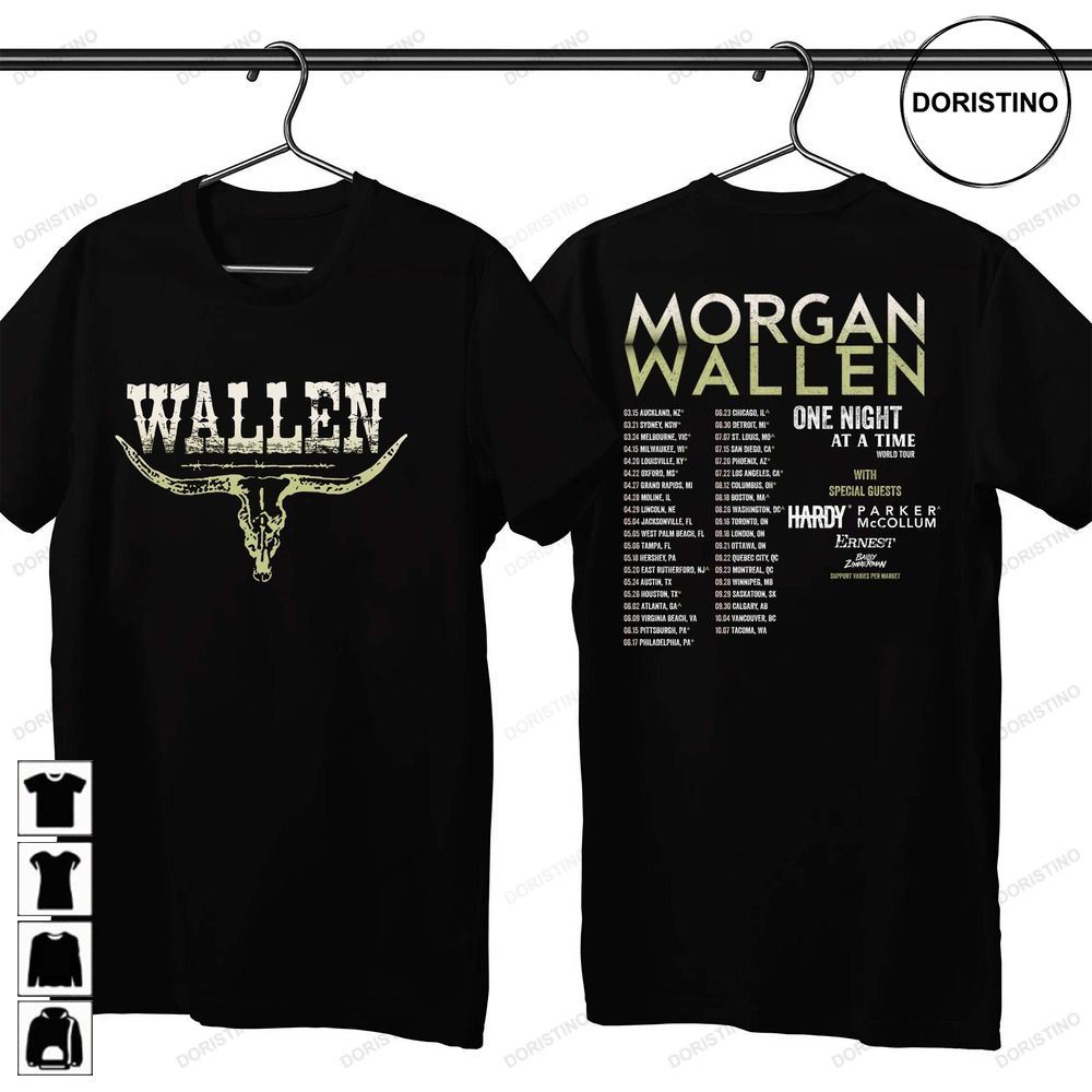 Wallen Western One Night At A Time 2023 World Tour Country Music Gift Cowboy Music Cowboy Wallen Trending Style