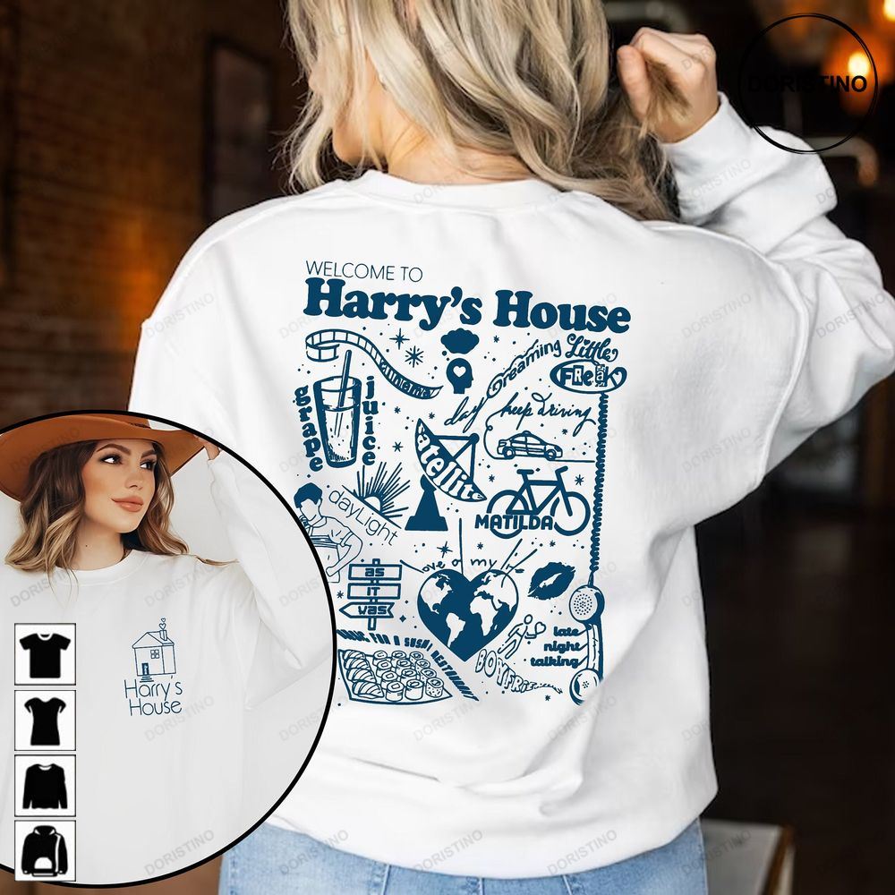 Welcome To Harry's House Track List 2023 Blue Design As It Was Harrys House 2023 Harrys House Harry Lo Trending Style