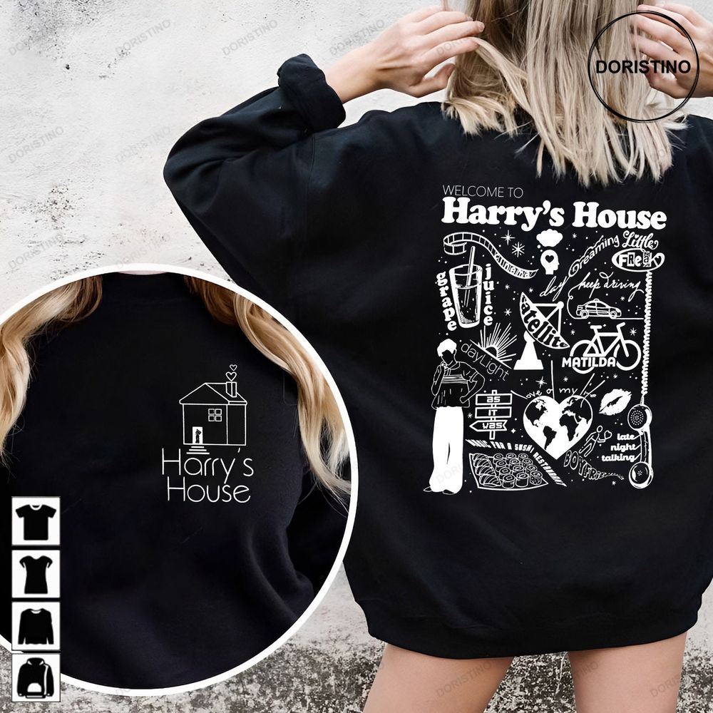 Welcome To Harry's House Track List 2023 White Design As It Was Harry House 2023 Harrys House Harry Lo Awesome Shirts
