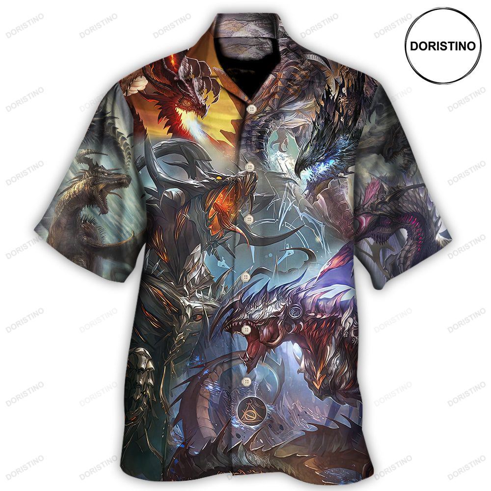 Dragon Fantasy World Dragon Magic Awesome Hawaiian Shirt