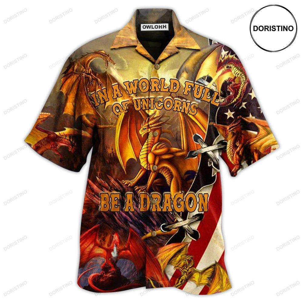 Dragon In A World Full Off Un Be A Dragon Limited Edition Hawaiian Shirt