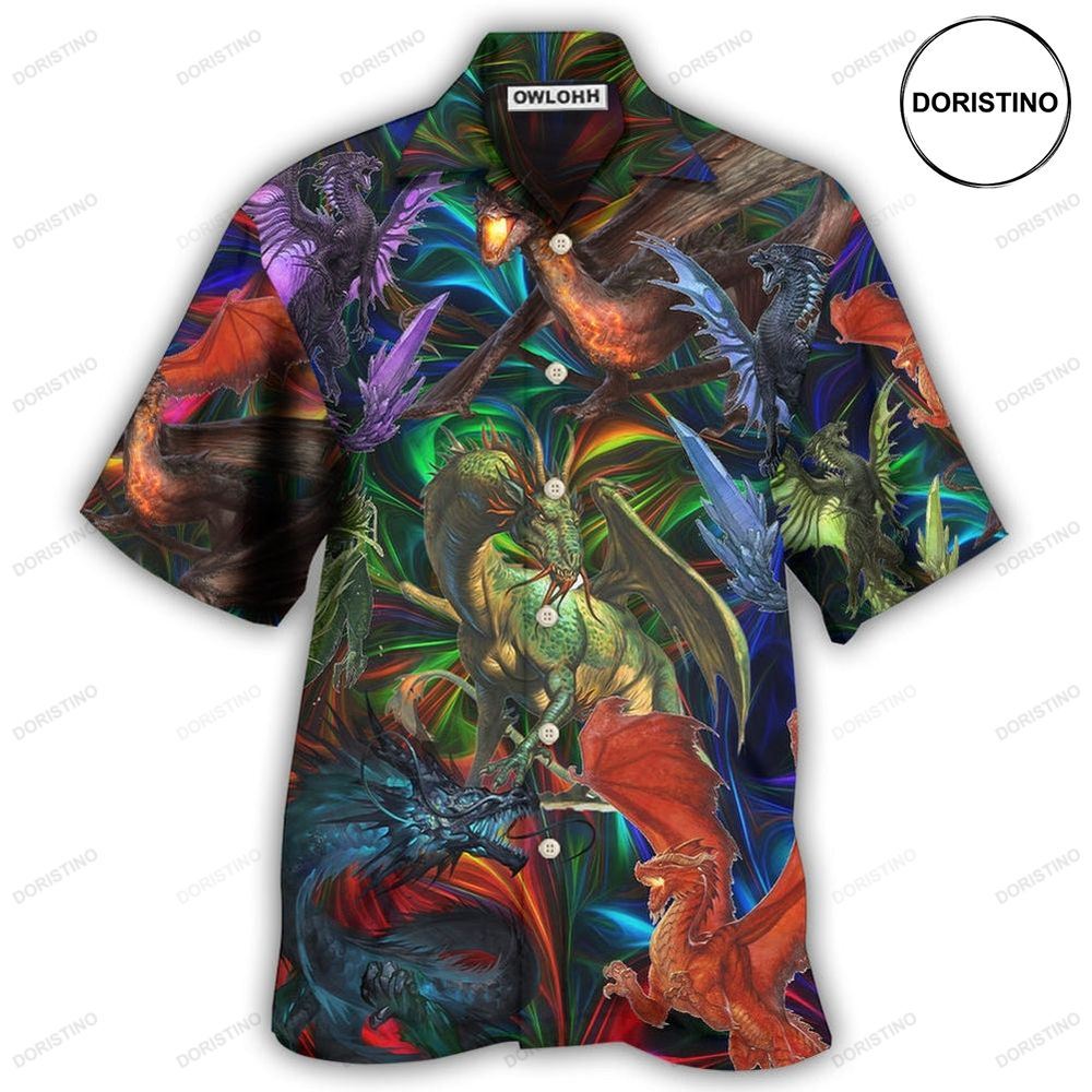 Dragon In An Unreal World Awesome Hawaiian Shirt