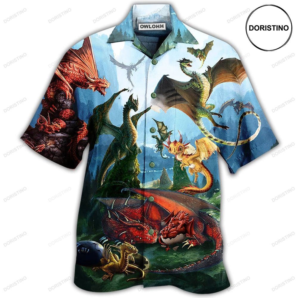 Dragon In The Forest Love Life Awesome Hawaiian Shirt