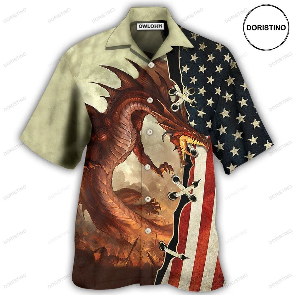 Dragon Independence Day Hawaiian Shirt