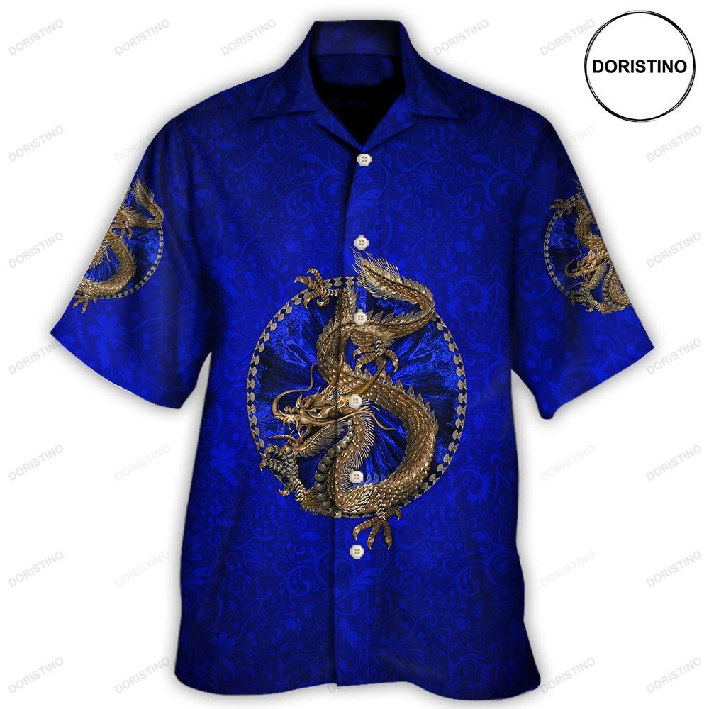 Dragon Navy Color Amazing Hawaiian Shirt