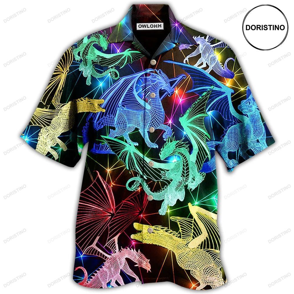 Dragon Neon Love Life Neon Limited Edition Hawaiian Shirt