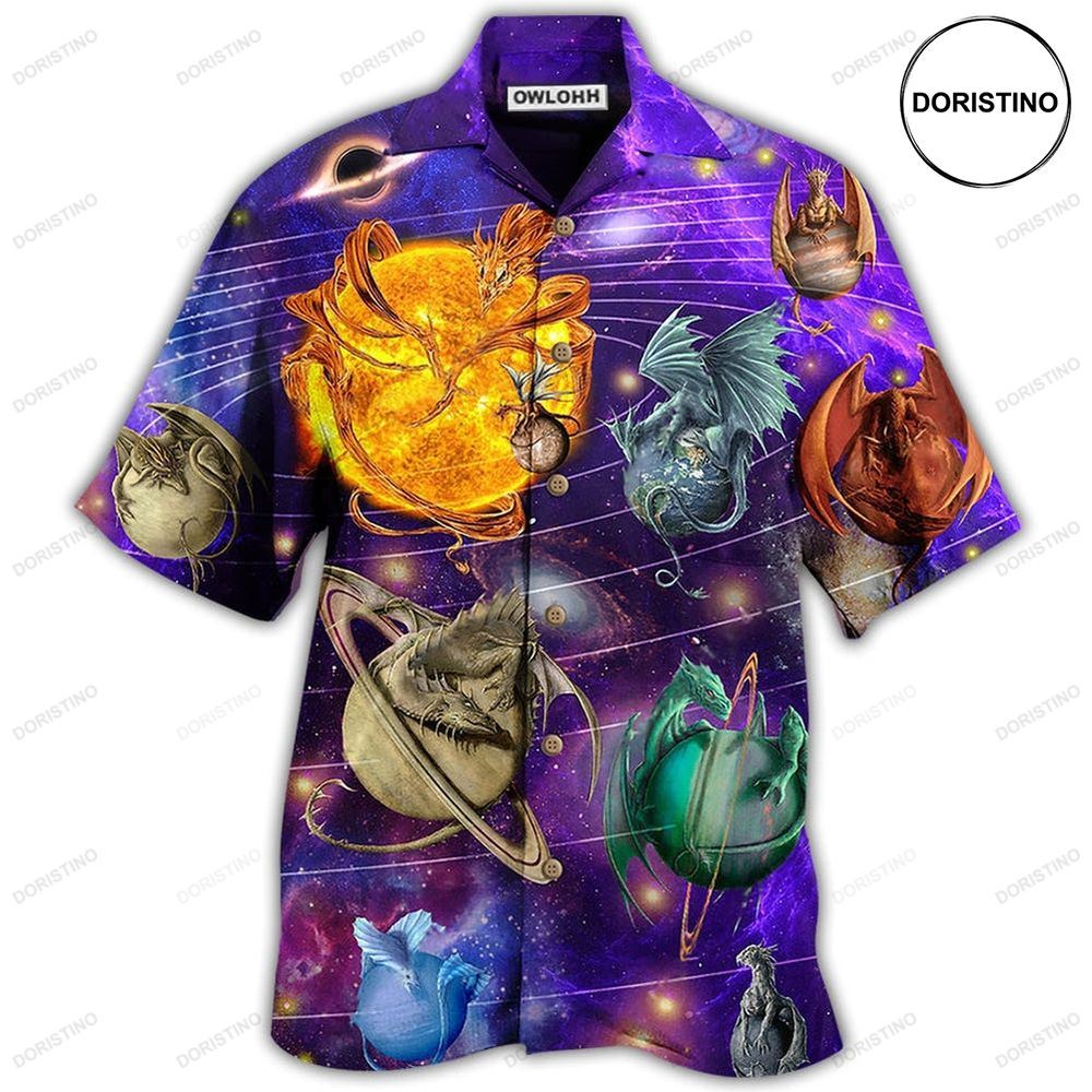 Dragon Planet Love Life In To The Galaxy Limited Edition Hawaiian Shirt