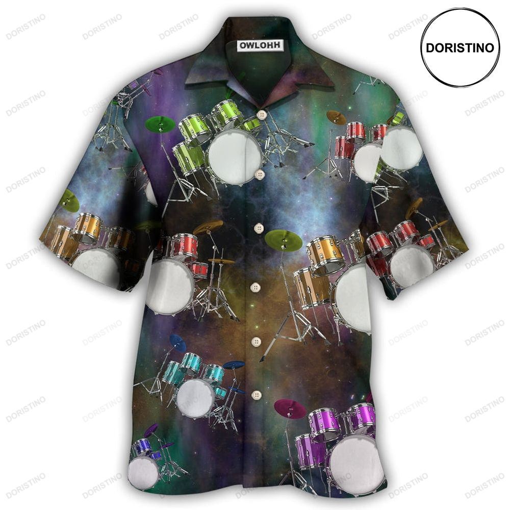 Drum Amazing Drums Galaxy Awesome Hawaiian Shirt