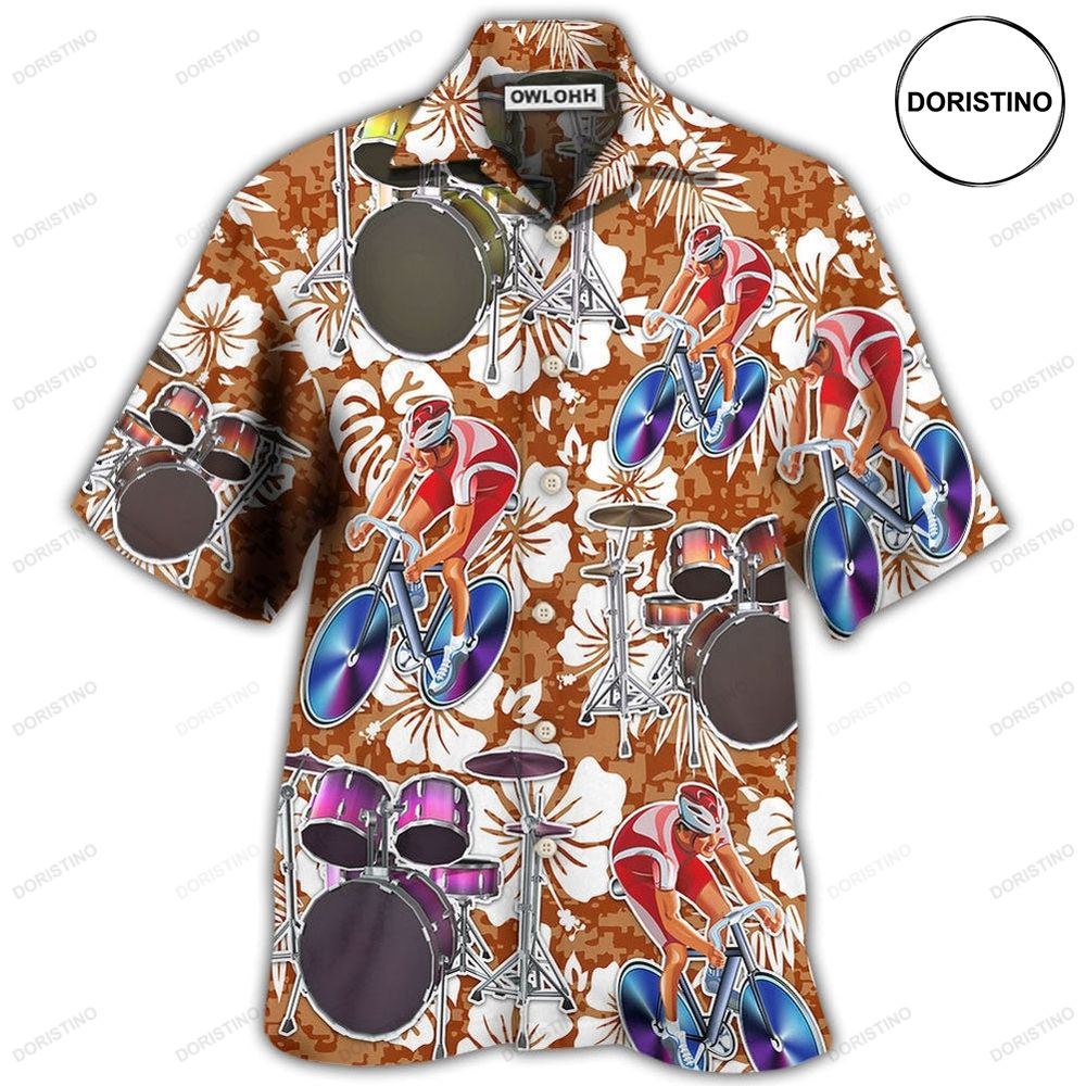 Drum I Like Cycling And Drums Limited Edition Hawaiian Shirt