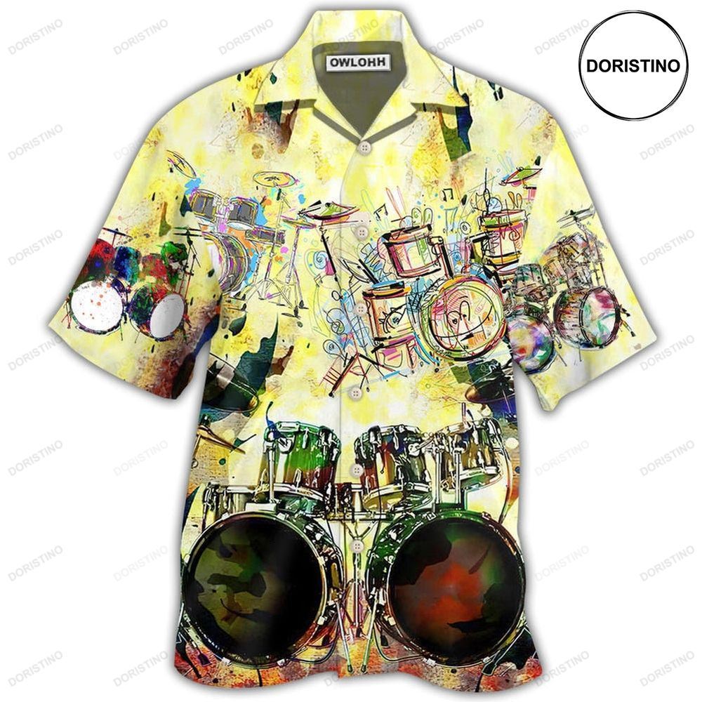 Drum Mix Color Limited Edition Hawaiian Shirt