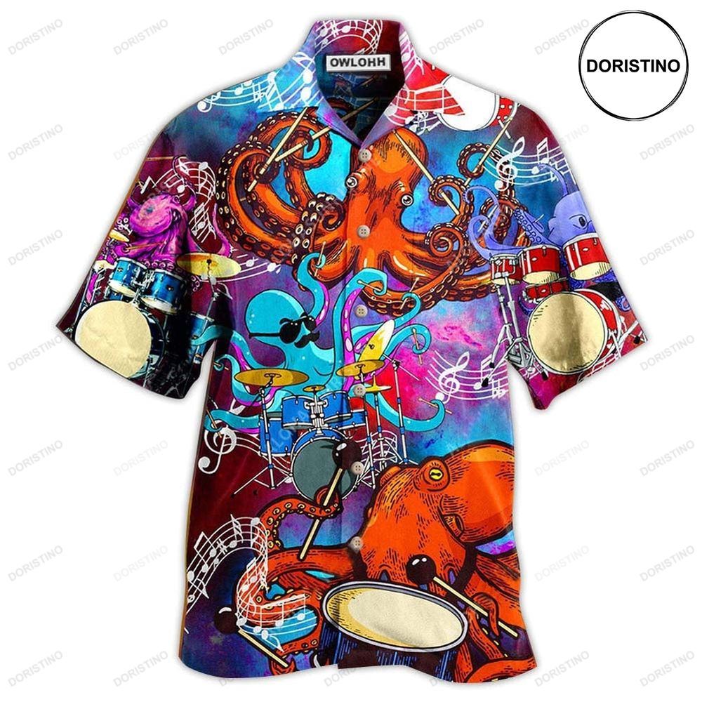 Drum Octopus Dance To The Beat Of Your Own Limited Edition Hawaiian Shirt