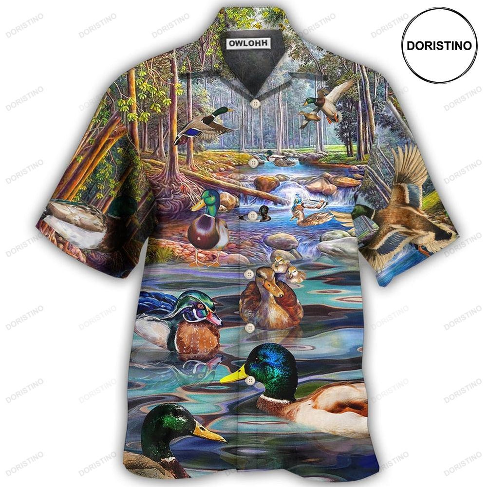 Duck Love Lake And Fly Cool Awesome Hawaiian Shirt