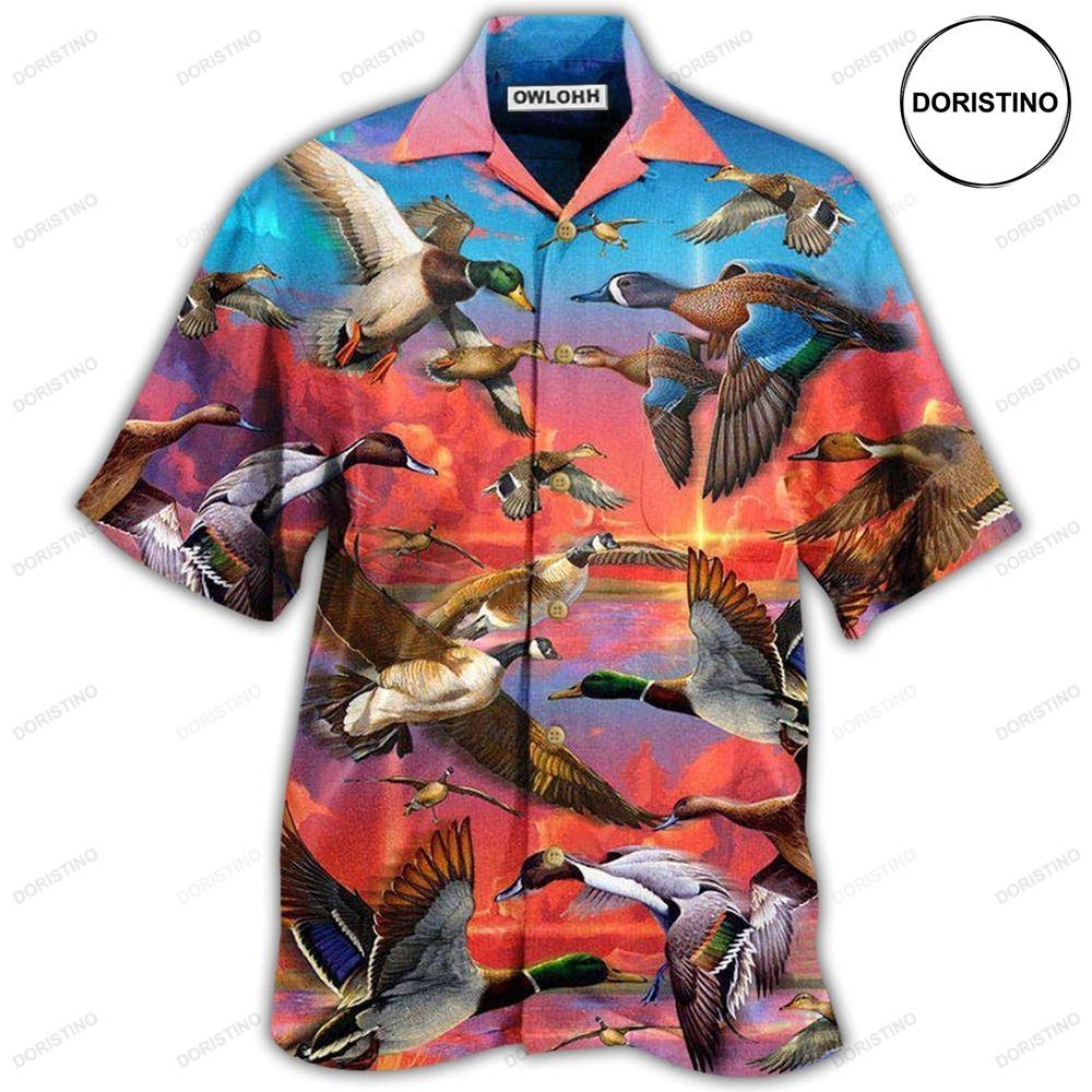 Duck The Soul Ducks Is In The Sky Forever Awesome Hawaiian Shirt