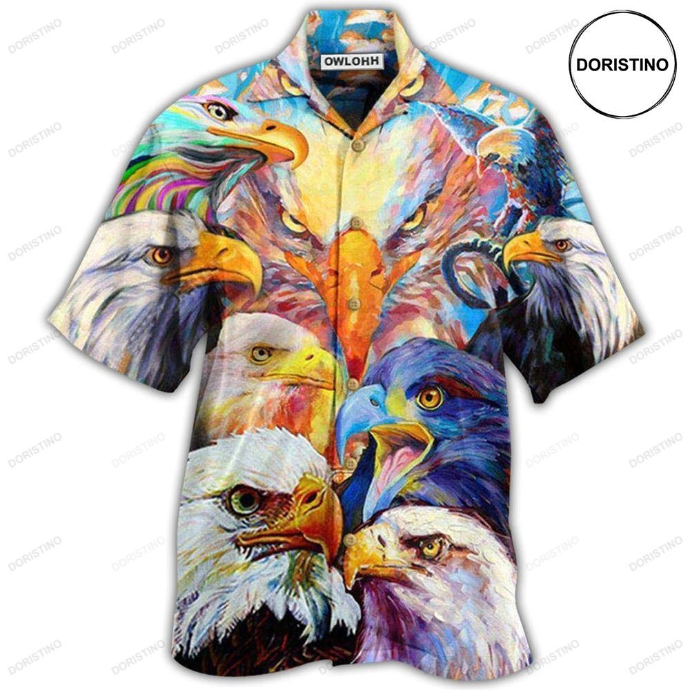 Eagle Colorful Eagles Hawaiian Shirt