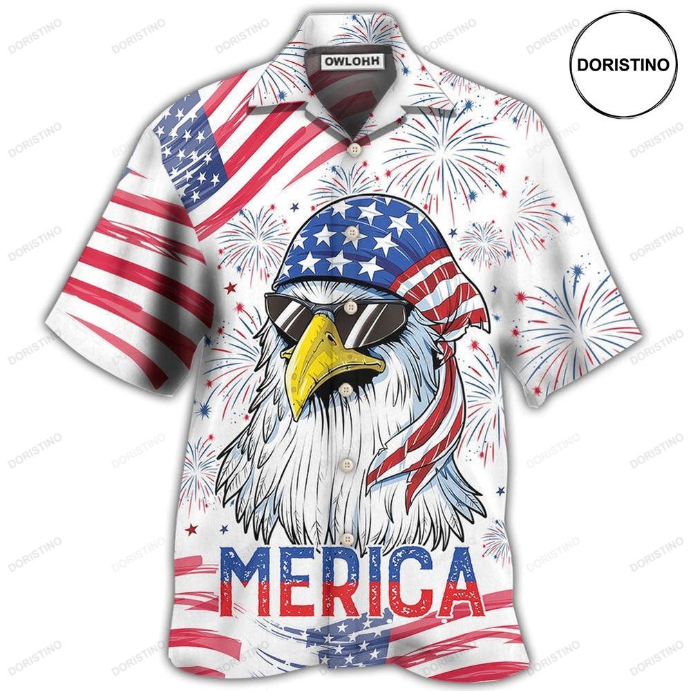Eagle Independence Day American Awesome Hawaiian Shirt
