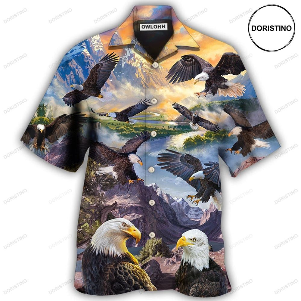 Eagle Spread Wings To The Sky Ver Awesome Hawaiian Shirt