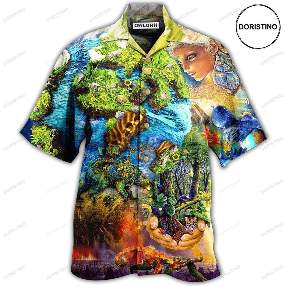 Earth With Environmental Protection Awesome Hawaiian Shirt