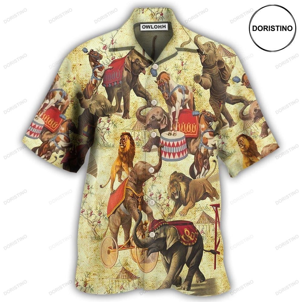 Elephant Circus Show Hawaiian Shirt