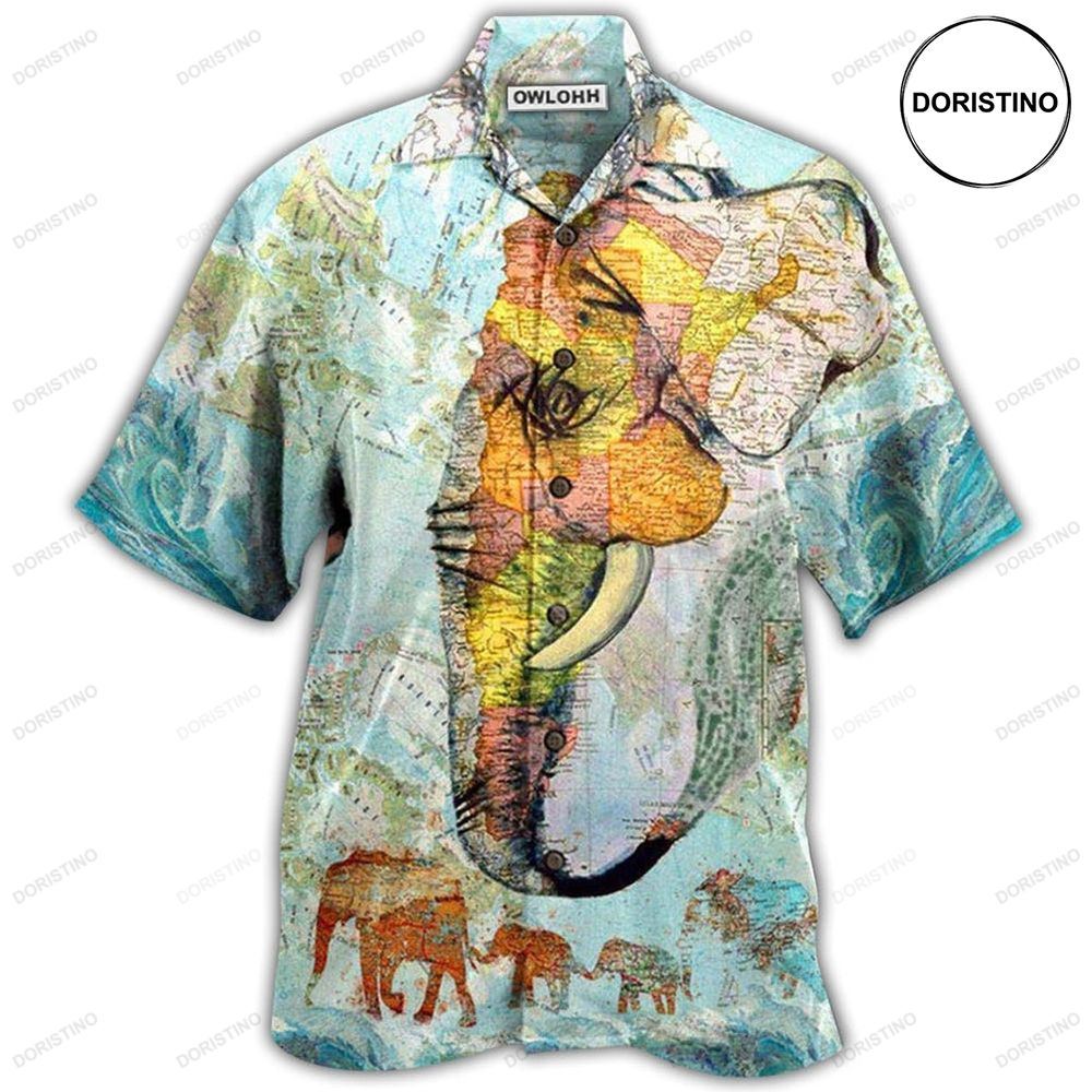 Elephant Map Limited Edition Hawaiian Shirt