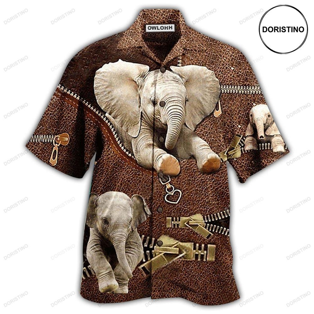 Elephant With Brow Awesome Hawaiian Shirt