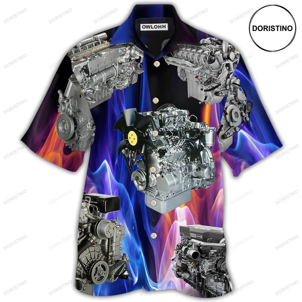Engine Diesel Engine Amazing Awesome Hawaiian Shirt