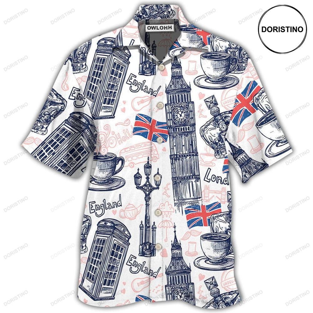 England Romantic Love It Hawaiian Shirt