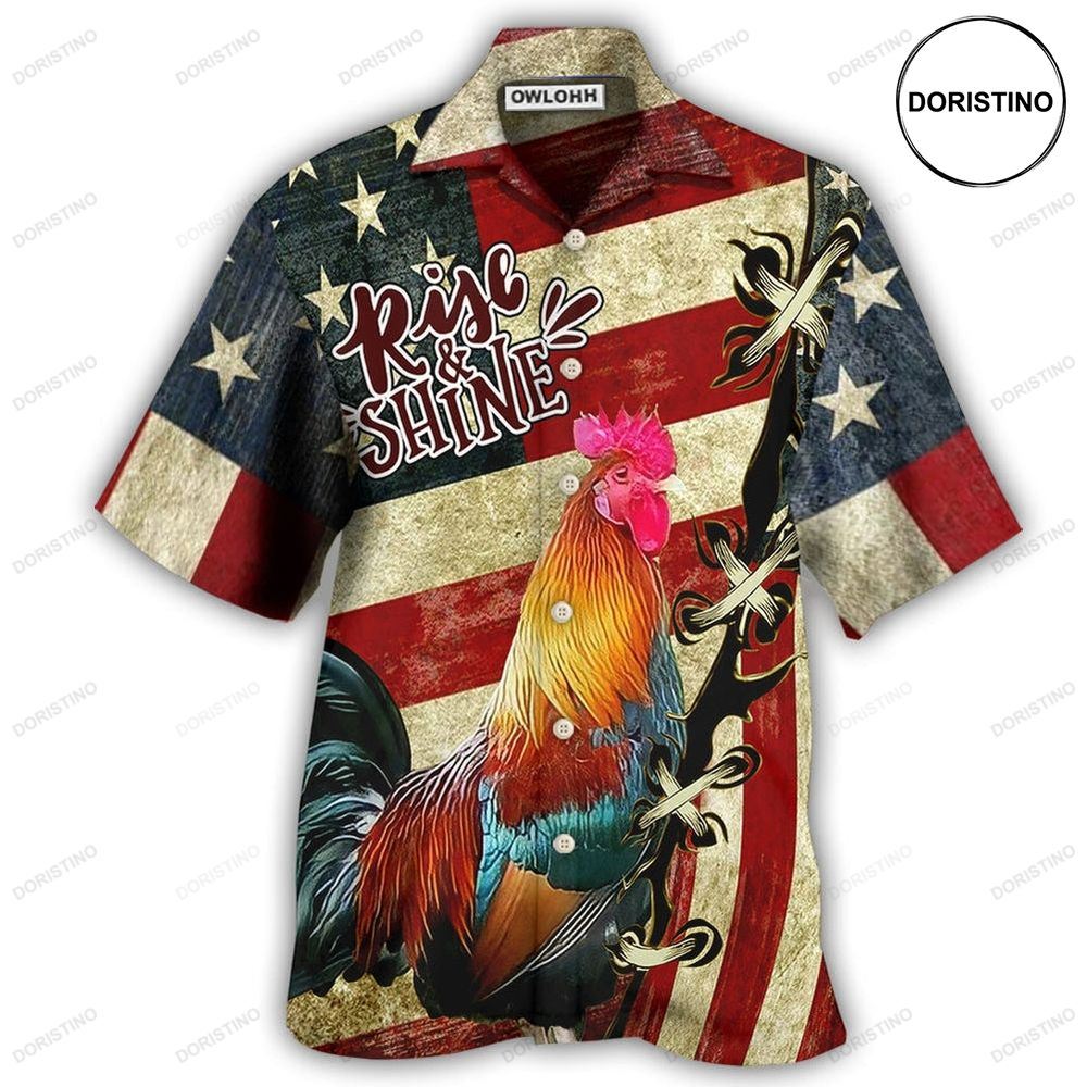 Farm America And Chicken Rise Shine Limited Edition Hawaiian Shirt