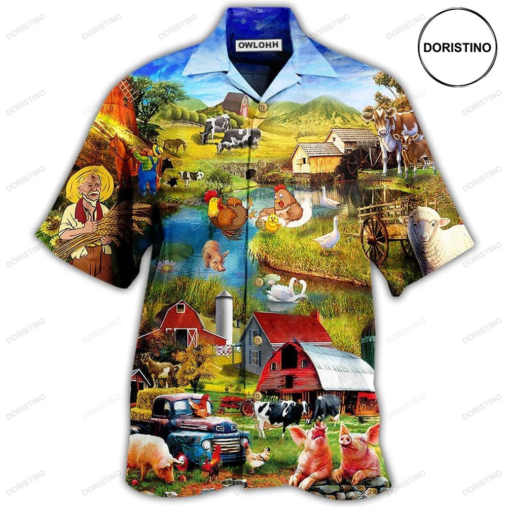 Farm Love Animals In The Village Limited Edition Hawaiian Shirt