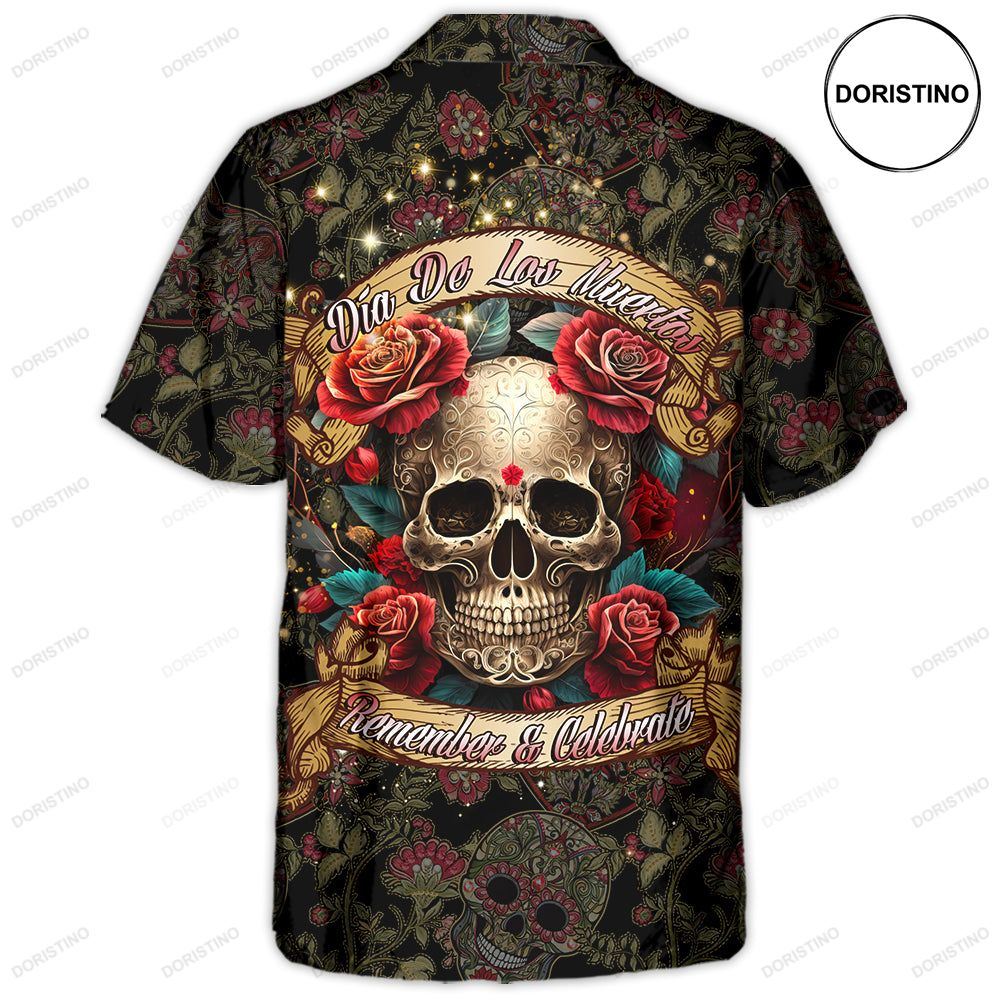 Festival Day Of The Dead Día De Los Muertos Remember And Celebrate Hawaiian Shirt