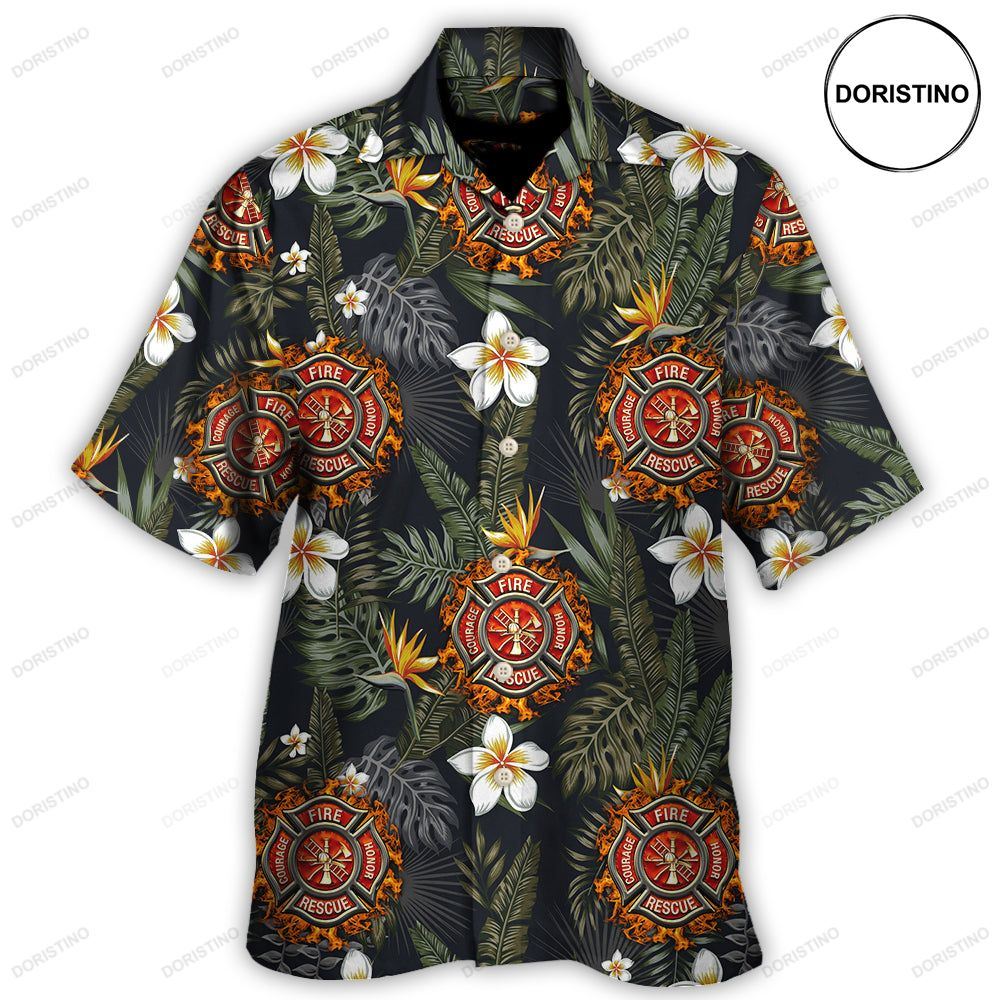 Firefighter Lover Tropical Hawaiian Shirt