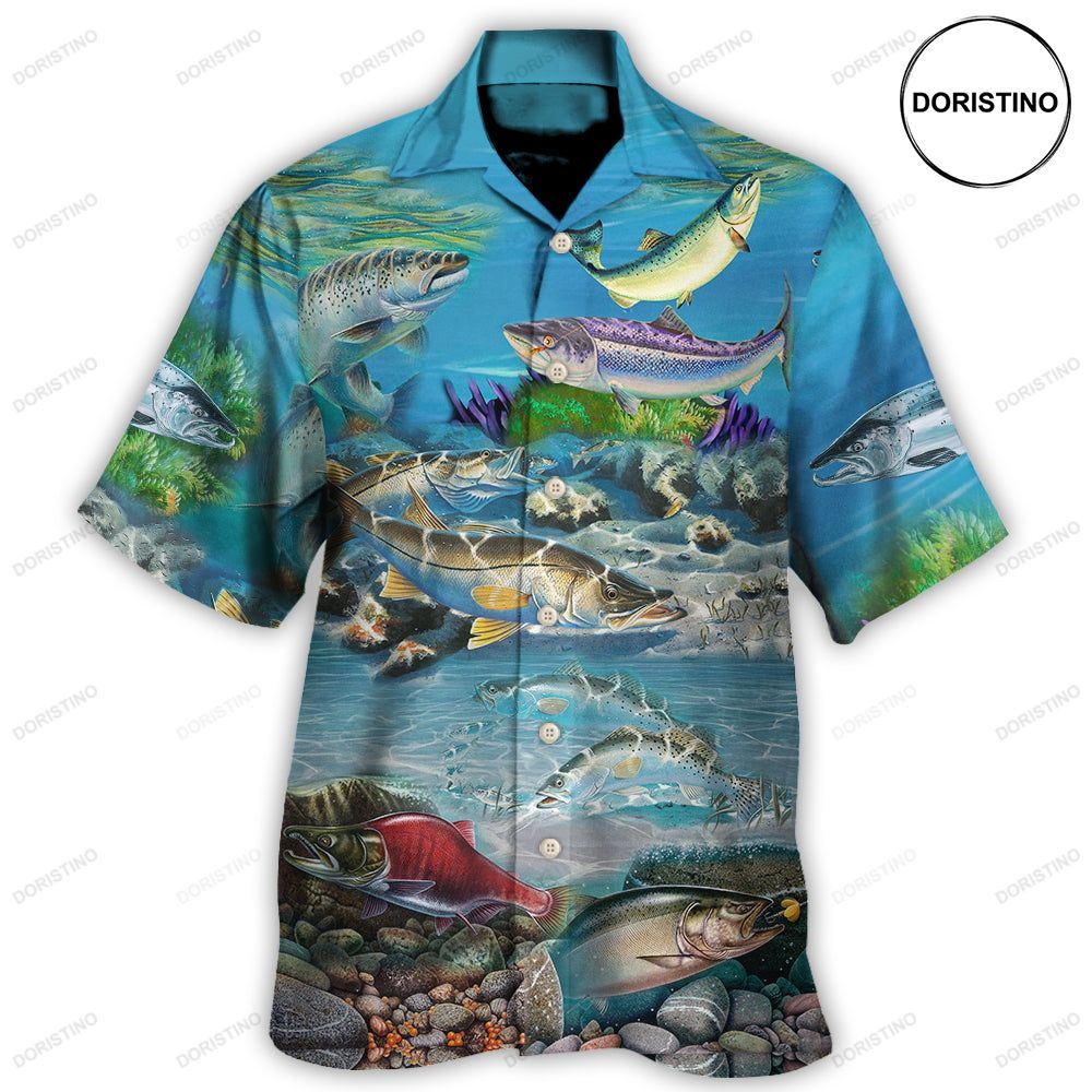 Fish Salmon Is My Therapy Cool Limited Edition Hawaiian Shirt