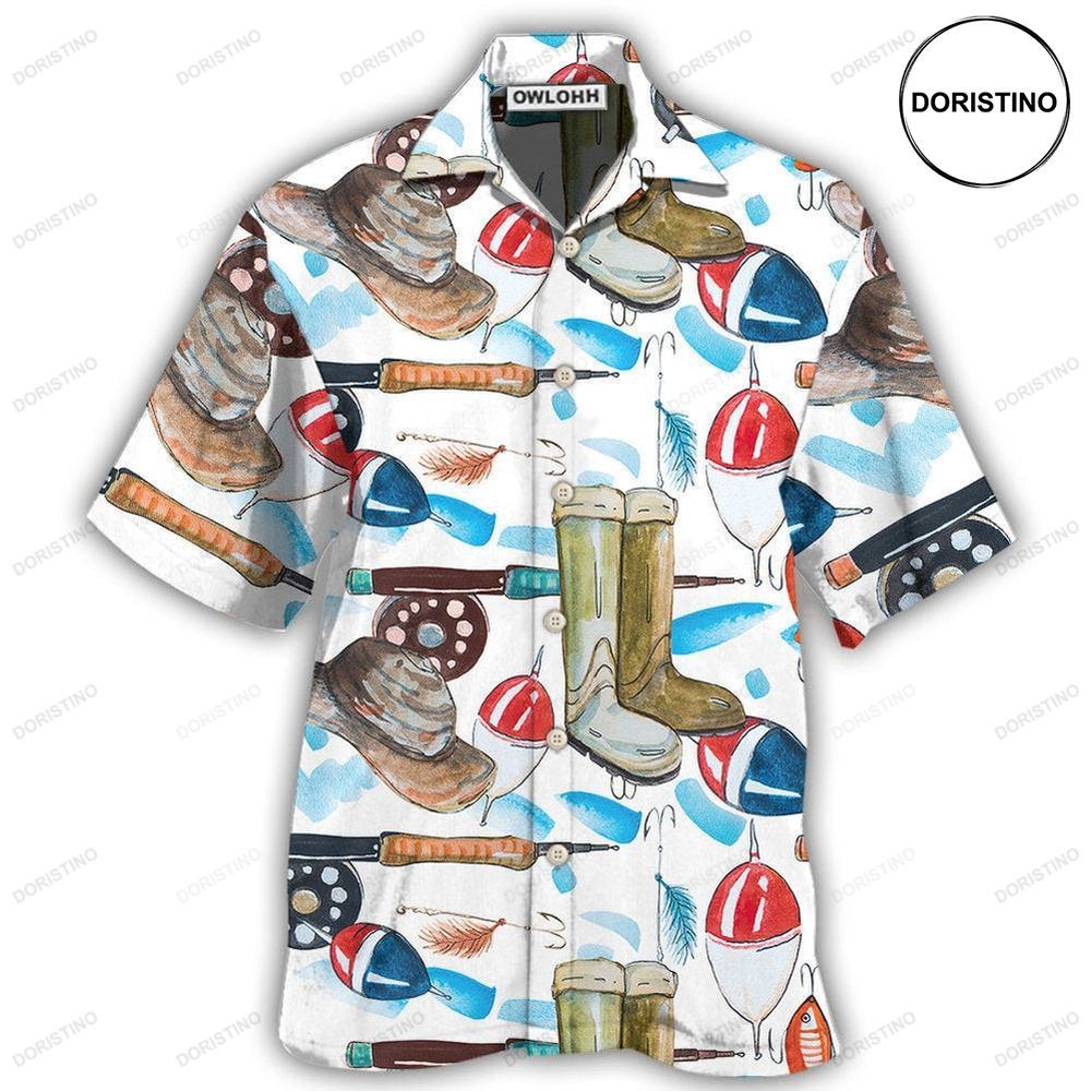 Fishing Basic Art Hawaiian Shirt