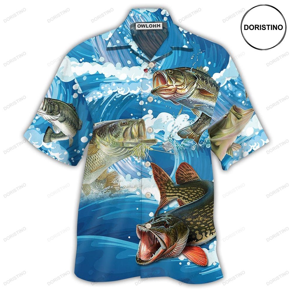 Fishing Blue Wave Limited Edition Hawaiian Shirt