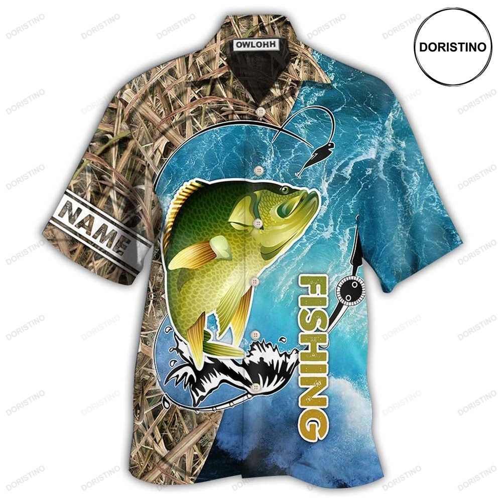 Fishing Crappie Fishing I'm So Happy Personalized Hawaiian Shirt