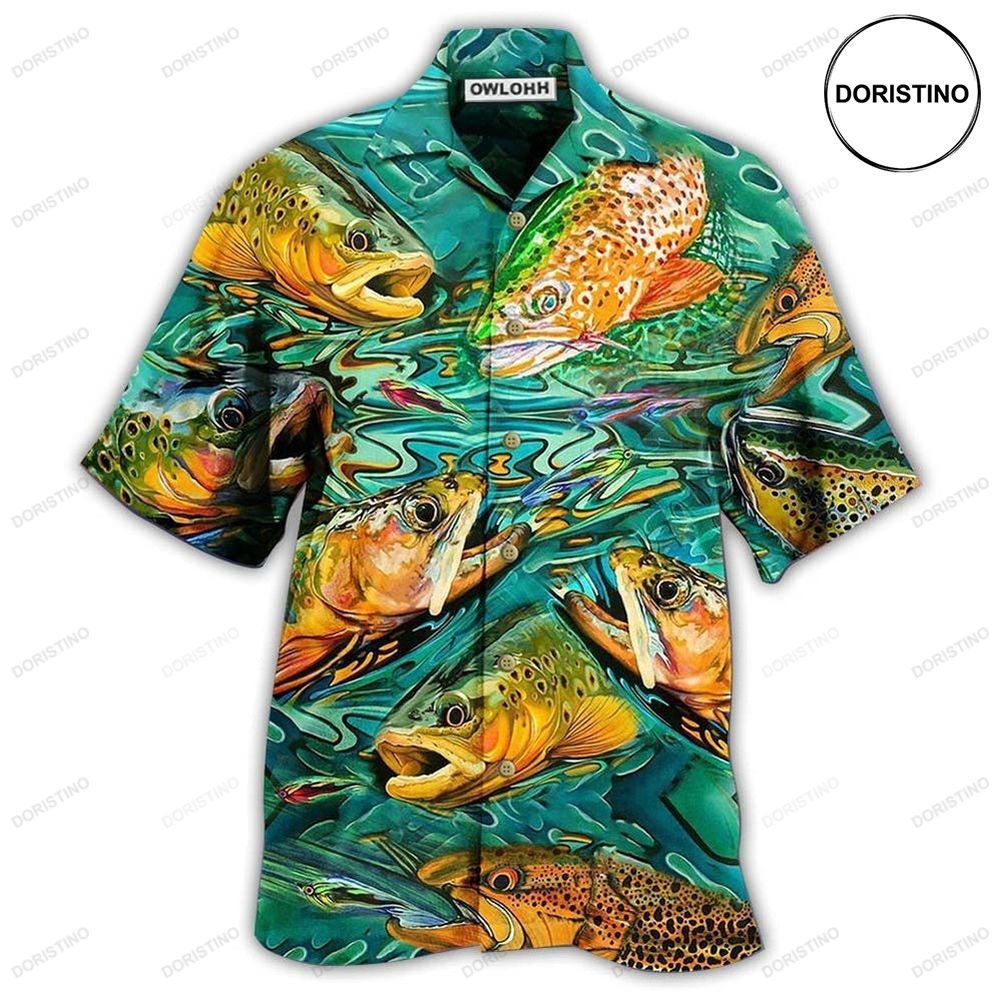 Fishing Fish Lover Water Awesome Hawaiian Shirt