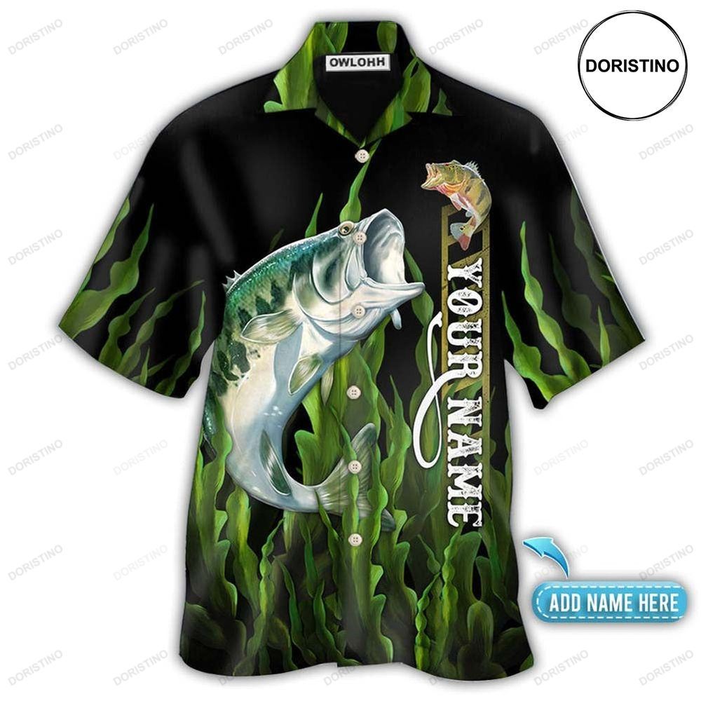 Fishing Largemouth Bass Fishing Personalized Hawaiian Shirt