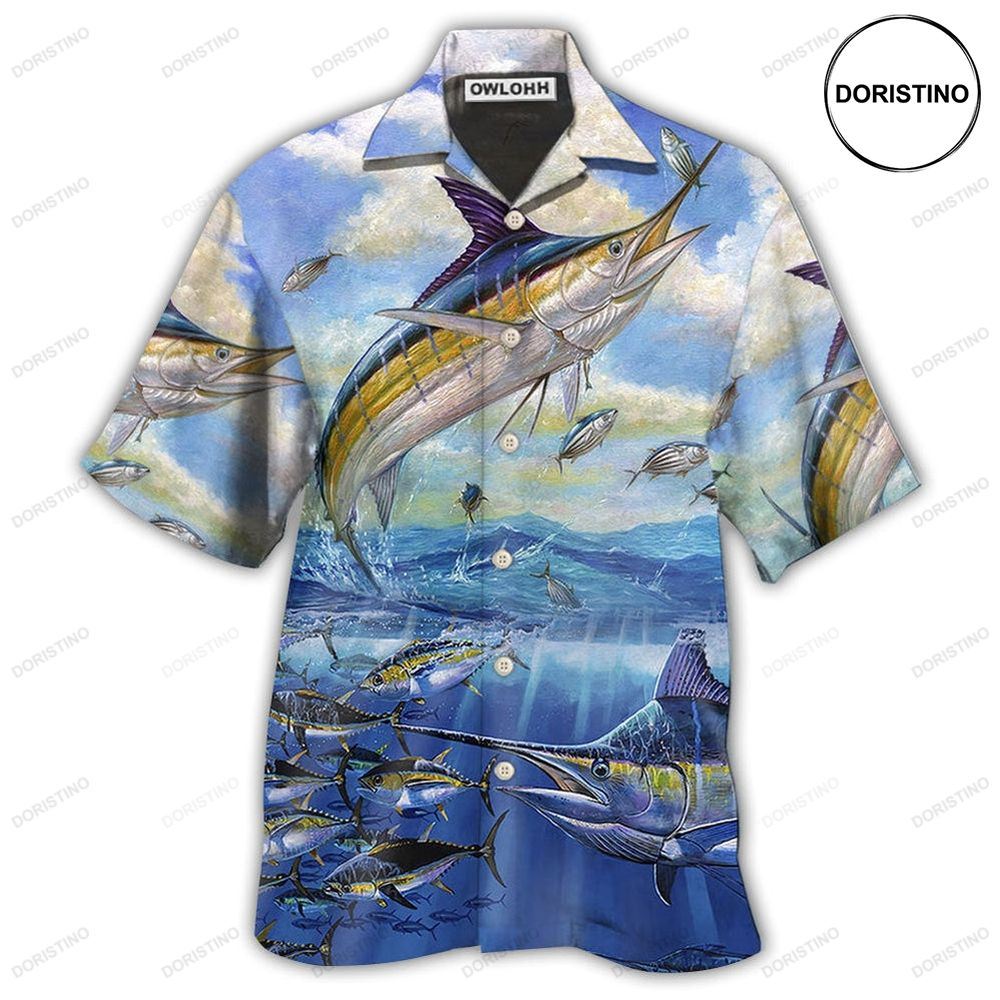 Fishing Ocean Blue Sky Freedom Limited Edition Hawaiian Shirt