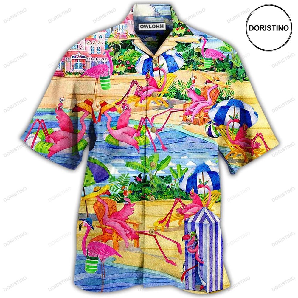 Flamingo Love Beach Limited Edition Hawaiian Shirt