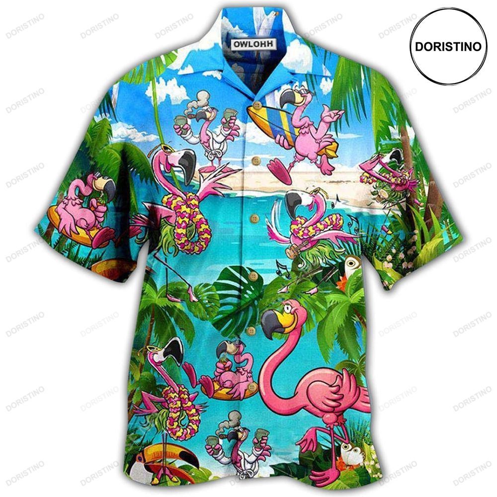 Flamingo Palm Sometimes You Just Need To Chill Awesome Hawaiian Shirt