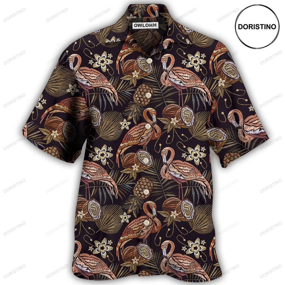 Flamingo Pineapple Vintage Hawaiian Shirt