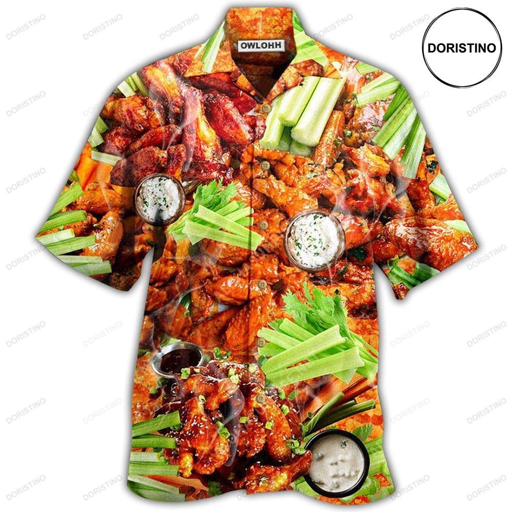 Food Ain't Nothing Chicken Wing Awesome Hawaiian Shirt