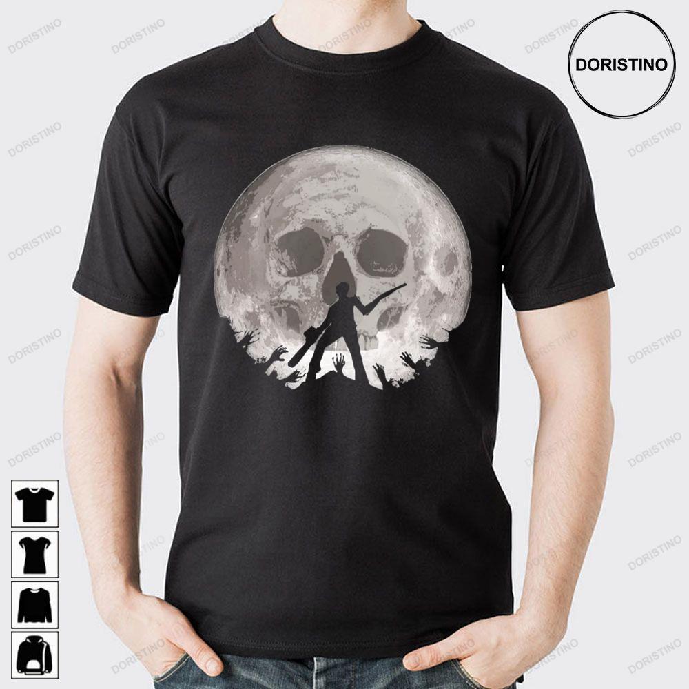 Skull Moon Ash Vs Evil Dead 2 Doristino Sweatshirt Long Sleeve Hoodie