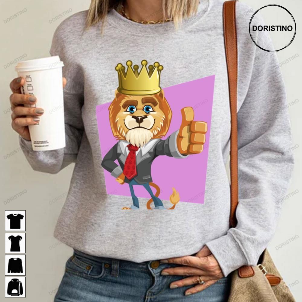 King Of The Forest Lion Cute Funny Art Vintage Anime Limited Edition T-shirts