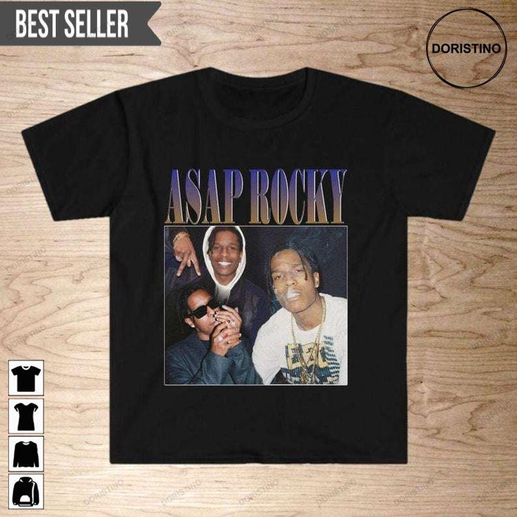 Asap Rocky Rapper Vintage 90s Rap Unisex Doristino Awesome Shirts