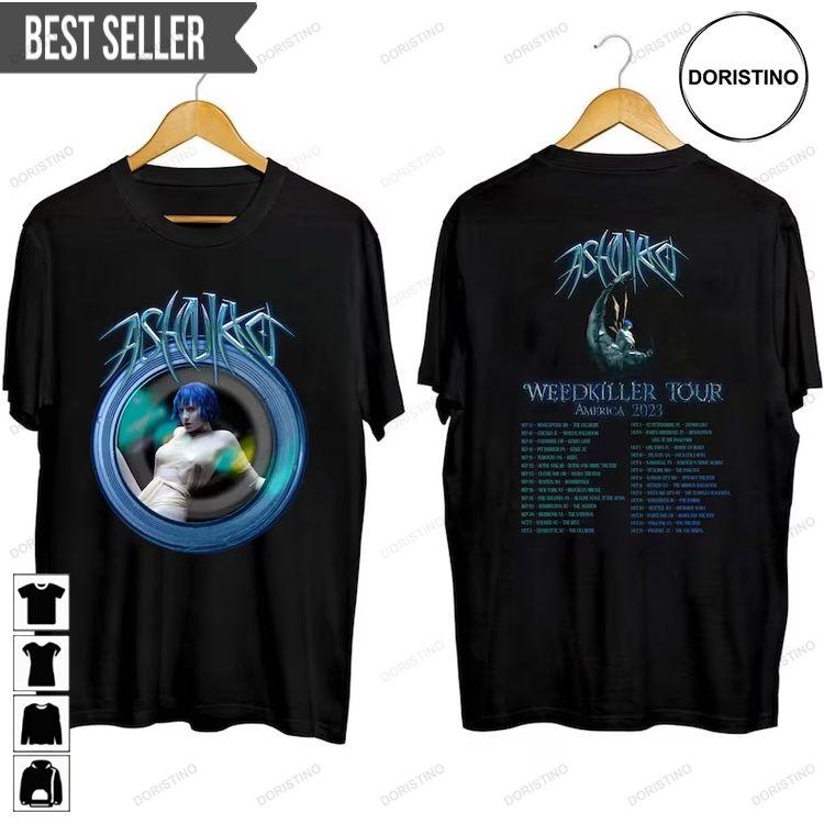 Ashnikko Weedkiller Tour 2023 America Short-sleeve Doristino Awesome Shirts