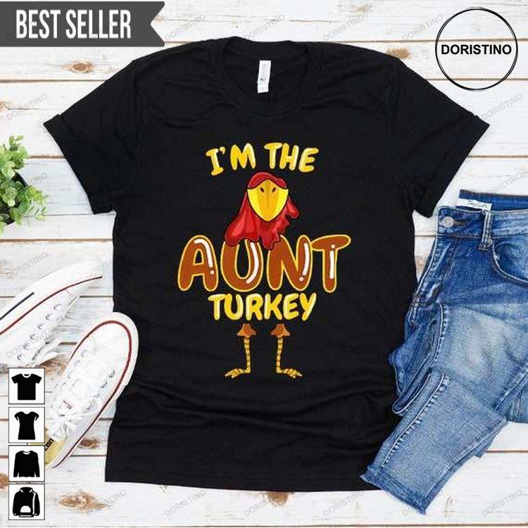 Aunt Turkey Matching Family Thanksgiving Doristino Trending Style
